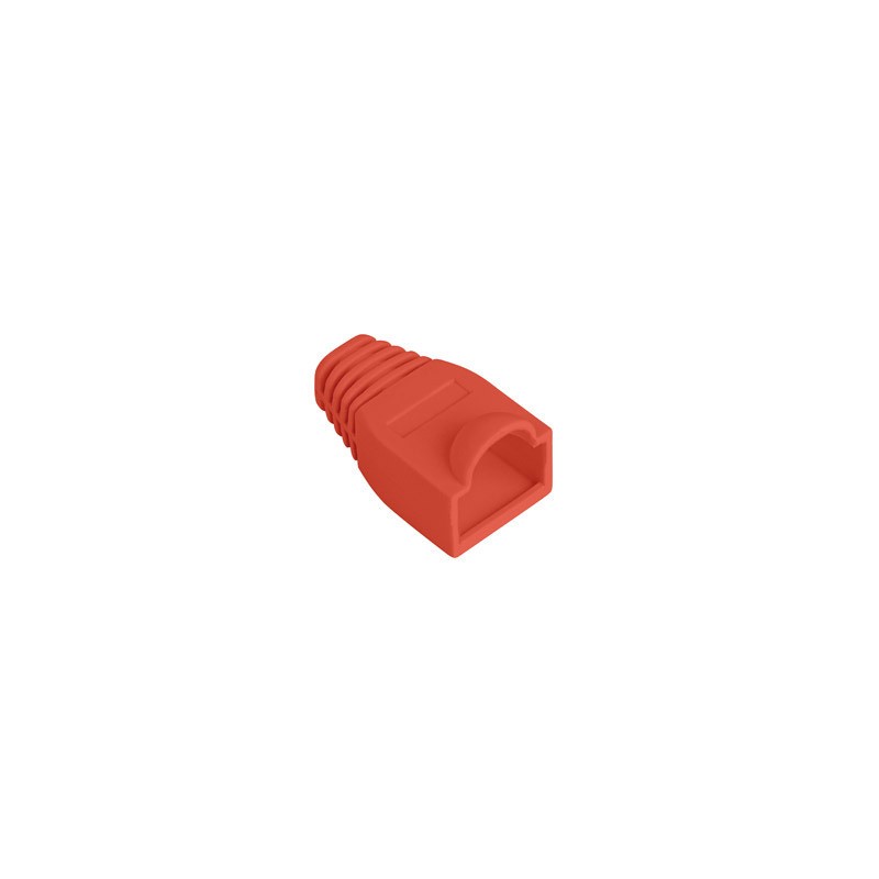 Lanberg RJ45 plug cover red (100 pieces)