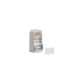 Wtyk sieciowy RJ45 (8P8C) Lanberg kat.6 FTP (100szt) z prowadnicą