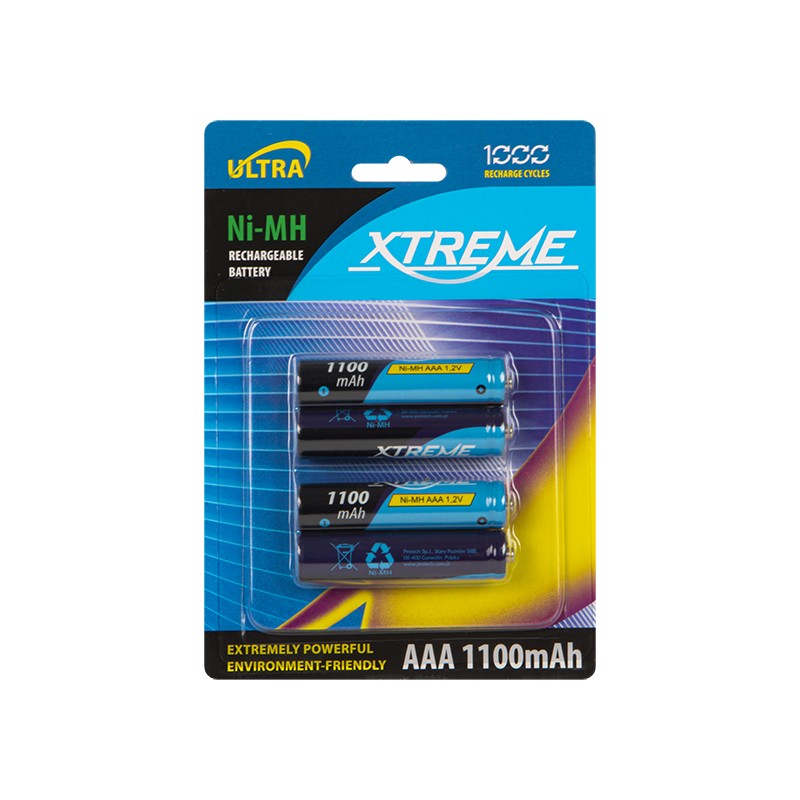 R3 Ni-MH AAA 1100mAh XTREME rechargeable battery 4PCS