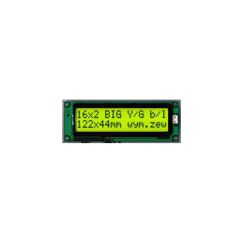LCD-AC-1602C-YIY Y/G-E6 C
