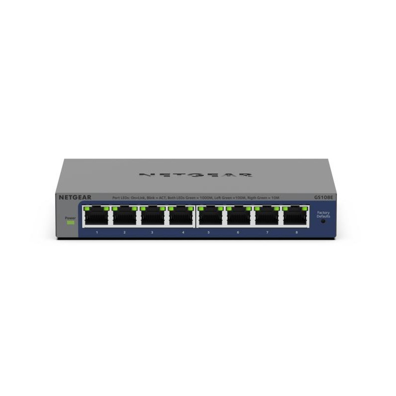 Netgear GS108GE — 8-портовый коммутатор Gigabit Ethernet