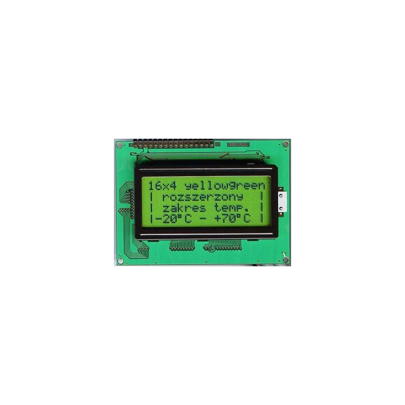 LCD-AC-1604A-YLY Y/G-E12