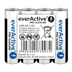 Battery AA / LR6 everActive Pro Alkaline 4pcs