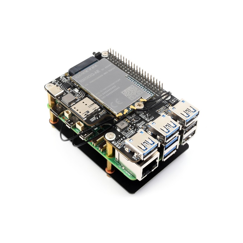 PCIe TO 4G/5G M.2 USB3.2 HAT+ PCIe TO 4G/5G M.2 USB3.2 HAT+