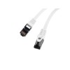 PATCHCORD CAT.8.1 S/FTP LSZH CU 2M WHITE FLUKE PASSED LANBERG
