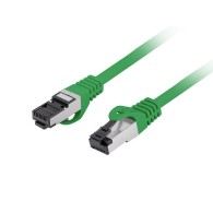 PATCHCORD CAT.8.1 S/FTP LSZH CU 0.25M GREEN FLUKE PASSED LANBERG