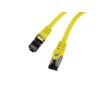 PATCHCORD CAT.8.1 S/FTP LSZH CU 1M YELLOW FLUKE PASSED LANBERG