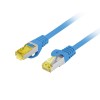 PATCHCORD CAT.6A S/FTP LSZH CU 3M BLUE FLUKE PASSED LANBERG