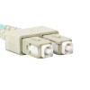 PATCHCORD ŚWIATŁOWODOWY MM LC/UPC-SC/UPC DUPLEX 3.0MM OM3 50/125 LSZH 2M AQUA LANBERG