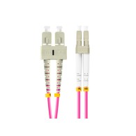 FIBER OPTIC PATCHCORD MM LC/UPC-SC/UPC DUPLEX 3M LSZH OM4 50/125 3.0MM VIOLET LANBERG