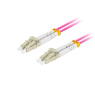 FIBER OPTIC PATCHCORD MM LC/UPC-LC/UPC DUPLEX 0.5M LSZH OM4 50/125 3.0MM VIOLET LANBERG