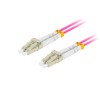 FIBER OPTIC PATCHCORD MM LC/UPC-LC/UPC DUPLEX 0.5M LSZH OM4 50/125 3.0MM VIOLET LANBERG
