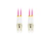 FIBER OPTIC PATCHCORD MM LC/UPC-LC/UPC DUPLEX 0.5M LSZH OM4 50/125 3.0MM VIOLET LANBERG
