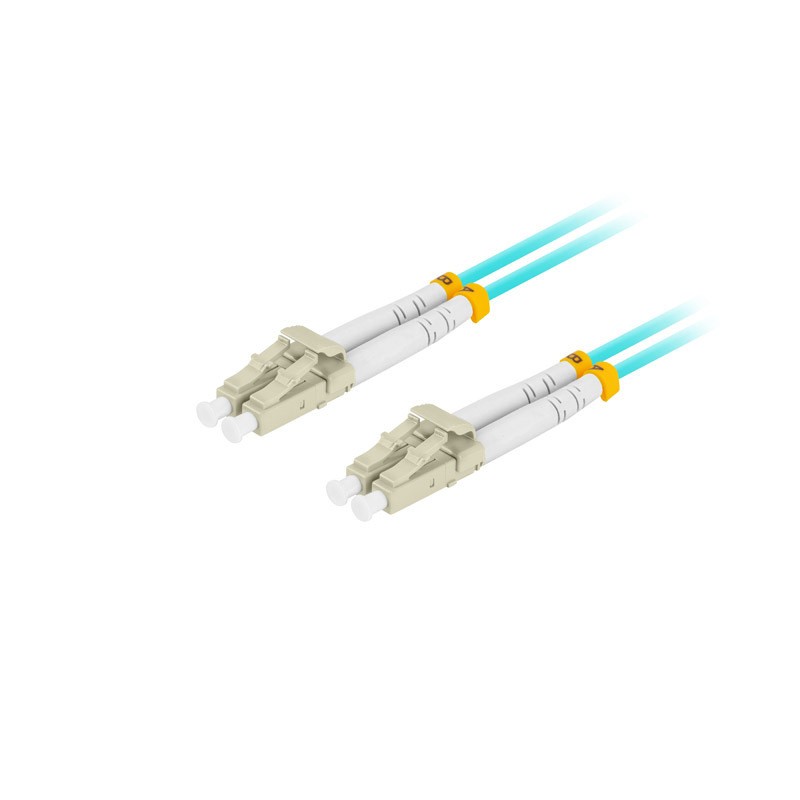 FIBER OPTIC PATCHCORD MM LC/UPC-LC/UPC DUPLEX 10M LSZH OM3 50/125 3.0MM AQUA LANBERG FIBER OPTIC PATCHCORD MM LC/UPC-LC/UPC DUPLEX 10M LSZH OM3 50/125 3.0MM AQUA LANBERG