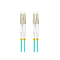 PATCHCORD ŚWIATŁOWODOWY MM LC/UPC-LC/UPC DUPLEX 3.0MM OM3 50/125 LSZH 10M AQUA LANBERG
