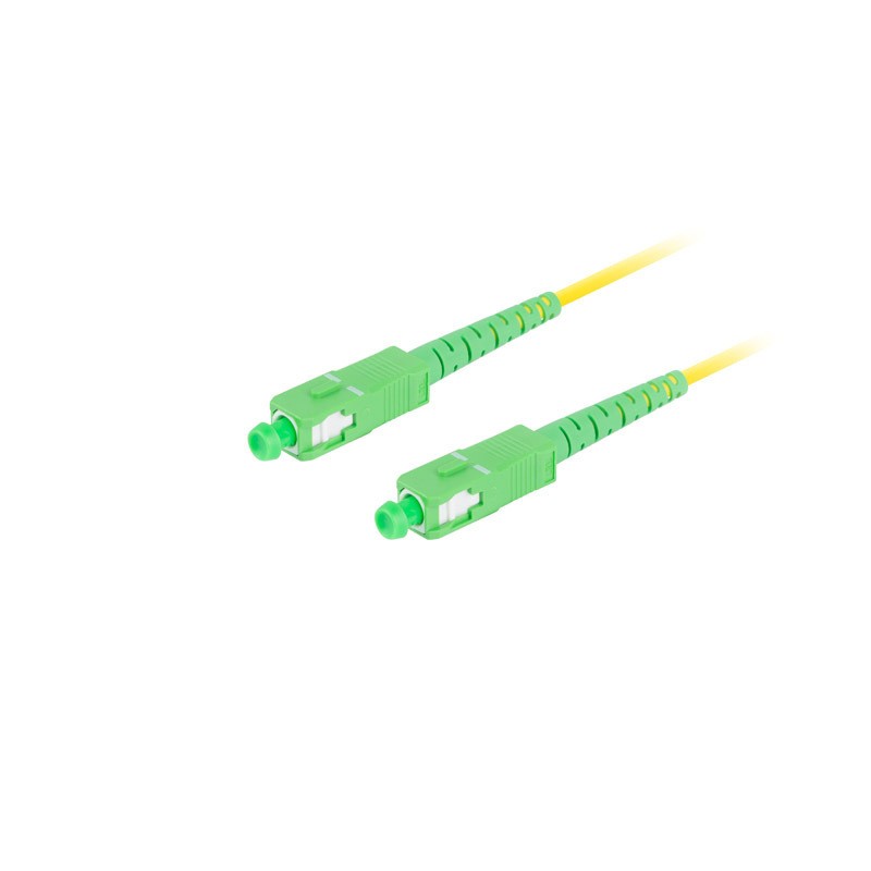 FIBER OPTIC PATCHCORD SM SC/APC-SC/APC SIMPLEX 0.5M LSZH G657A1 3.0MM YELLOW LANBERG FIBER OPTIC PATCHCORD SM SC/APC-SC/APC SIMPLEX 0.5M LSZH G657A1 3.0MM YELLOW LANBERG