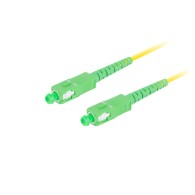 FIBER OPTIC PATCHCORD SM SC/APC-SC/APC SIMPLEX 0.5M LSZH G657A1 3.0MM YELLOW LANBERG