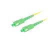 FIBER OPTIC PATCHCORD SM SC/APC-SC/APC SIMPLEX 0.5M LSZH G657A1 3.0MM YELLOW LANBERG