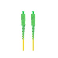FIBER OPTIC PATCHCORD SM SC/APC-SC/APC SIMPLEX 0.5M LSZH G657A1 3.0MM YELLOW LANBERG