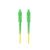 FIBER OPTIC PATCHCORD SM SC/APC-SC/APC SIMPLEX 0.5M LSZH G657A1 3.0MM YELLOW LANBERG