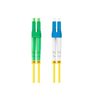 PATCHCORD ŚWIATŁOWODOWY SM LC/APC-LC/UPC DUPLEX 3.0MM LSZH G657A1 1M ŻÓŁTY LANBERG