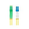 PATCHCORD ŚWIATŁOWODOWY SM LC/APC-LC/UPC DUPLEX 3.0MM LSZH G657A1 0.5M ŻÓŁTY LANBERG