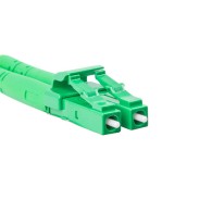 PATCHCORD ŚWIATŁOWODOWY SM LC/APC-LC/UPC DUPLEX 3.0MM LSZH G657A1 0.5M ŻÓŁTY LANBERG