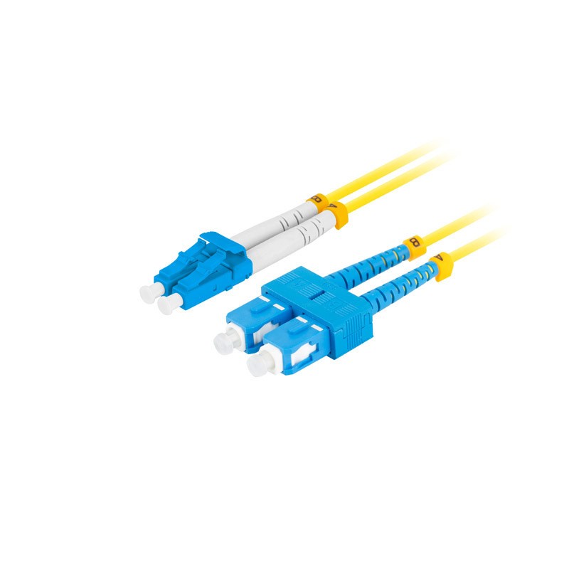 PATCHCORD ŚWIATŁOWODOWY SM SC/UPC-LC/UPC DUPLEX 3.0MM LSZH G657A1 0.5M ŻÓŁTY LANBERG PATCHCORD ŚWIATŁOWODOWY SM SC/UPC-LC/UPC DUPLEX 3.0MM LSZH G657A1 0.5M ŻÓŁTY LANBERG