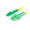 FIBER OPTIC PATCHCORD SM SC/APC-LC/APC DUPLEX 1M LSZH G657A1 3.0MM YELLOW LANBERG