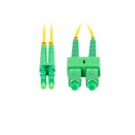 FIBER OPTIC PATCHCORD SM SC/APC-LC/APC DUPLEX 1M LSZH G657A1 3.0MM YELLOW LANBERG