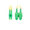 FIBER OPTIC PATCHCORD SM SC/APC-LC/APC DUPLEX 1M LSZH G657A1 3.0MM YELLOW LANBERG