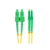 FIBER OPTIC PATCHCORD SM SC/APC-LC/APC DUPLEX 1M LSZH G657A1 3.0MM YELLOW LANBERG