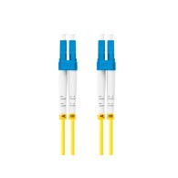 PATCHCORD ŚWIATŁOWODOWY SM LC/UPC-LC/UPC DUPLEX 3.0MM LSZH G657A1 0.5M ŻÓŁTY LANBERG