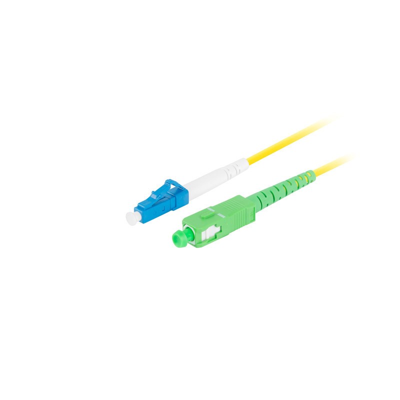 FIBER OPTIC PATCHCORD SM LC/UPC-SC/APC SIMPLEX 1M LSZH G657A1 3.0MM YELLOW LANBERG FIBER OPTIC PATCHCORD SM LC/UPC-SC/APC SIMPLEX 1M LSZH G657A1 3.0MM YELLOW LANBERG