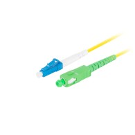 FIBER OPTIC PATCHCORD SM LC/UPC-SC/APC SIMPLEX 1M LSZH G657A1 3.0MM YELLOW LANBERG