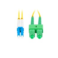 FIBER OPTIC PATCHCORD SM LC/UPC-SC/APC DUPLEX 1M LSZH G657A1 3.0MM YELLOW LANBERG