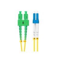 FIBER OPTIC PATCHCORD SM LC/UPC-SC/APC DUPLEX 1M LSZH G657A1 3.0MM YELLOW LANBERG
