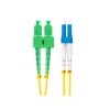 FIBER OPTIC PATCHCORD SM LC/UPC-SC/APC DUPLEX 1M LSZH G657A1 3.0MM YELLOW LANBERG