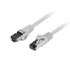 PATCHCORD CAT.8.1 S/FTP LSZH CU 0.5M GREY FLUKE PASSED LANBERG