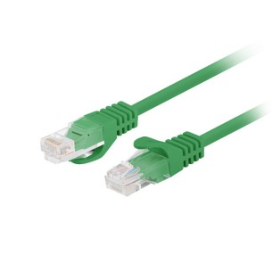 Patchcord cat.5E UTP 7.5M Green Fluke Passed Lanberg