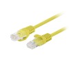 PATCHCORD CAT.6 UTP 7.5M YELLOW FLUKE PASSED LANBERG