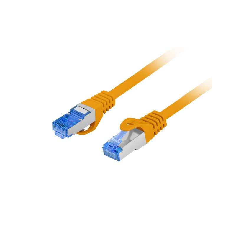 PATCHCORD CAT.6A S/FTP LSZH CCA 0.25M ORANGE FLUKE PASSED LANBERG PATCHCORD CAT.6A S/FTP LSZH CCA 0.25M ORANGE FLUKE PASSED LANBERG