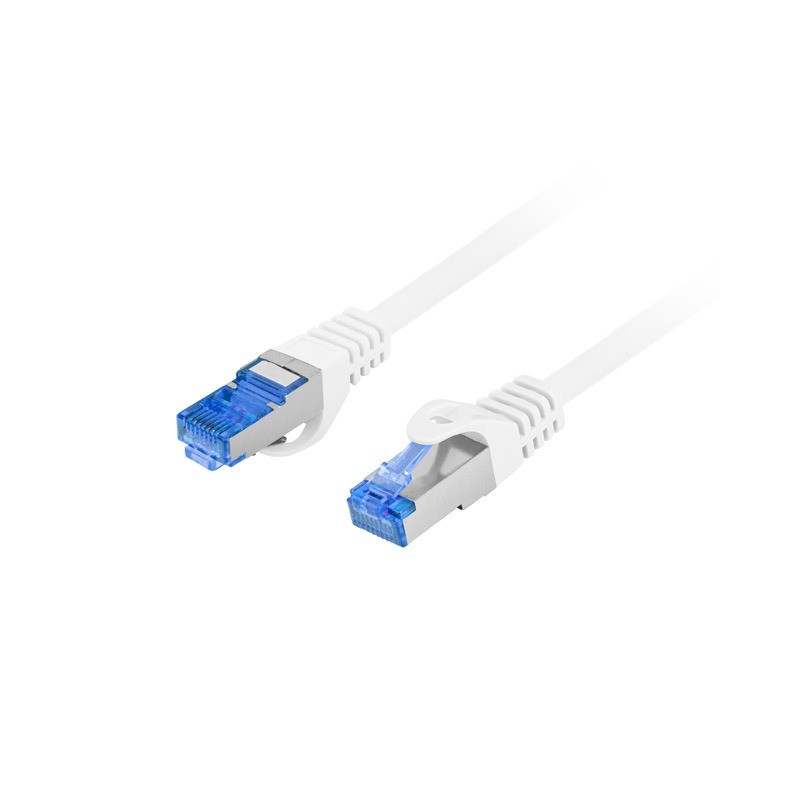 PATCHCORD KAT.6A S/FTP LSZH CCA 0.25M BIAŁY FLUKE PASSED LANBERG PATCHCORD KAT.6A S/FTP LSZH CCA 0.25M BIAŁY FLUKE PASSED LANBERG