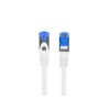 PATCHCORD CAT.6A S/FTP LSZH CCA 0.25M WHITE FLUKE PASSED LANBERG