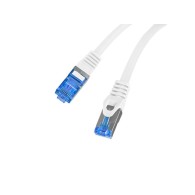 PATCHCORD KAT.6A S/FTP LSZH CCA 0.25M BIAŁY FLUKE PASSED LANBERG