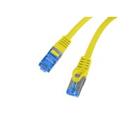 PATCHCORD CAT.6A S/FTP LSZH CCA 0.25M YELLOW FLUKE PASSED LANBERG