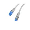 PATCHCORD KAT.6A S/FTP LSZH CCA 0.25M SZARY FLUKE PASSED LANBERG