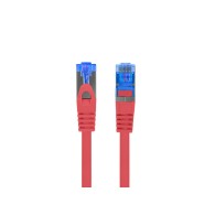 PATCHCORD KAT.6A S/FTP LSZH CCA 0.25M CZERWONY FLUKE PASSED LANBERG