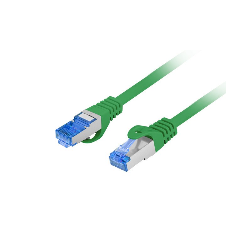 PATCHCORD CAT.6A S/FTP LSZH CCA 0.25M GREEN FLUKE PASSED LANBERG PATCHCORD CAT.6A S/FTP LSZH CCA 0.25M GREEN FLUKE PASSED LANBERG