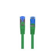PATCHCORD CAT.6A S/FTP LSZH CCA 0.25M GREEN FLUKE PASSED LANBERG